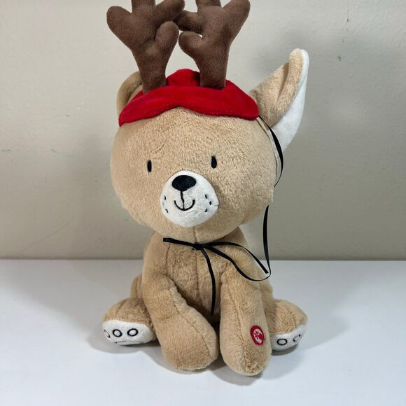 Hallmark Reindeer Musical Plush Stuffed Animal Retired Medium Size 14" Tall - Picture 1 of 4